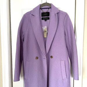 J.CREW, Lilac Wool Coat, Size 0, Never Worn